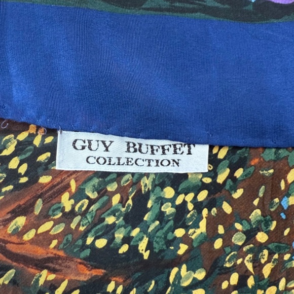 Beautiful French "Guy Buffet" Silk Scarf ~ Collectible piece - Picture 8 of 8